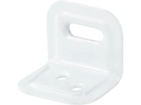 Állítható szegletvas fehér porszórt 30 mm x 25 mm x 25 mm