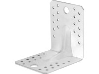 Erősített sarokösszekötő lemez 70 mm x 70 mm x 55 mm horganyzott 20 darab