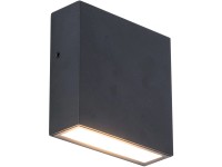 Lutec Gemini XF kültéri LED fali lámpa IP54 fekete