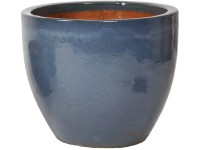 M Collections Egg Pot mázas kaspó 30 cm x 30 cm Szürke