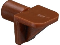 Hettich polctartó csap 6 mm műanyag barna