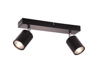 Brilliant LED-es mennyezeti spotlámpa Taio 2 izzós fekete 35,5 cm