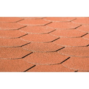 Vörös Weka hódfarkú zsindely (3 m²) kerti ház tartozékokhoz.