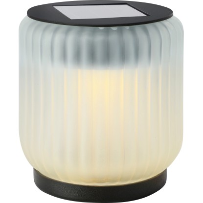 Napelemes LED-es dekorlámpa Ø 8 cm x 9 cm matt fehér