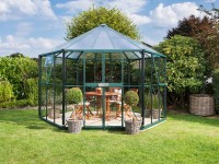 Hera 9000 melegház 3 mm-es egyrétegű biztonsági üveggel és 6 mm-es légkamrás