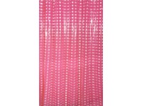 MSV zuhanyfüggöny fukszia rózsaszín 180 cm x 200 cm PVC zuhanyfüggöny-karikákkal