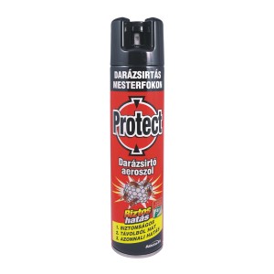 Protect darázsirtó spray kültéri darázsirtáshoz.