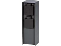 2 konnektoros oszlop IP44 antracit