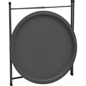 Kerek, antracit színű Satipo kerti asztal, Ø 46 cm, ideális erkélyre és kertbe.