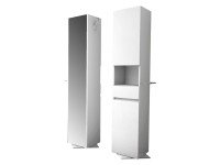 Fürdőszobabútor forgószekrény Multiuso fényes fehér 1900 mm x 350 mm x 350 mm Fürdőszobabútor forgószekrény Multiuso fényes fehér 1900 mm x 350 mm x 350 mm