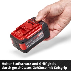 Einhell 18V 5,2Ah PXC akkumulátor, 2 darabos készlet. Piros Power X-Change akkumulátor kézben, elektromos szerszámokhoz.