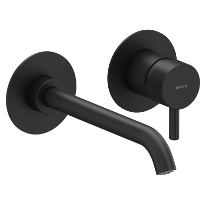 Ravak Espirit falba süllyesztett mosdócsaptelep R-boxhoz fekete matt kivitelben