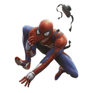 Spider-Man "Epic Swinging" falmatrica kék színben, gyerekszobába.