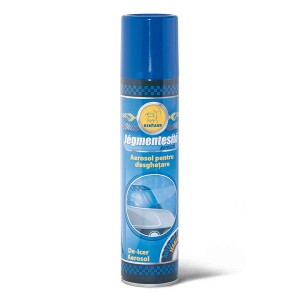 Kék jégoldó spray autókhoz. Ablakok gyors leolvasztásához télen.