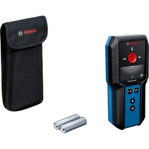 Bosch Professional GMS 120-27 detektor táskával és elemekkel.