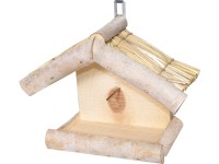 Madáretető szalmatetős 9 cm x 19 cm