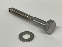 Rozsdamentes acél csavar 10 x 80 mm Rozsdamentes acél csavar 10 x 80 mm