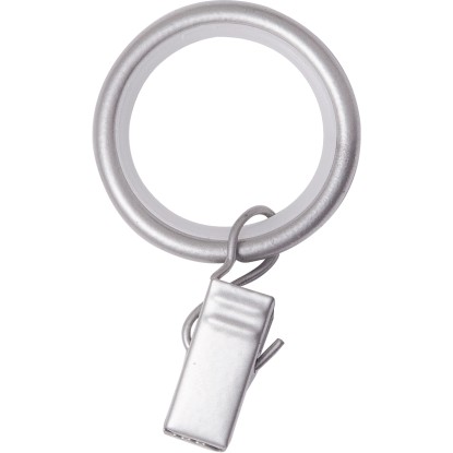 Függönykarikák csipeszekkel 10 db 19 mm matt ezüst