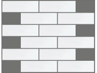 Mozaikcsempe Metro fehér 20 darab Mozaikcsempe Metro fehér 20 darab