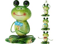 Jógázó béka dekor fém 3 féle modell Jógázó béka dekor fém 3 féle modell