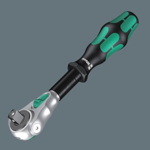 Wera Zyklop Speed racsnis hajtókar dugókulcs készlettel, 6,3 mm (1/4) meghajtóval és ergonomikus markolattal.