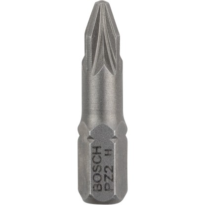Bosch Kereszthornyú bit Pro PZ2, extra kemény, 3 darabos készlet, csavarozáshoz.