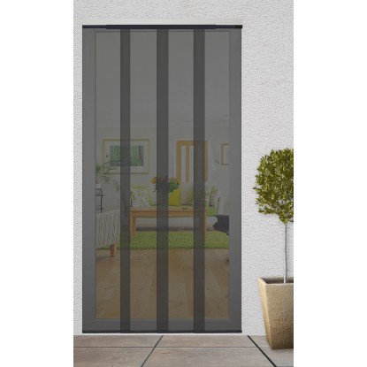 Szalagfüggöny antracit színben 120 cm x 250 cm