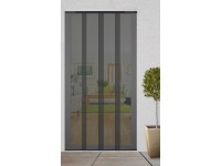 Szalagfüggöny antracit színben 120 cm x 250 cm