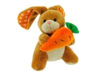 Sárgarépás plüss nyuszi 15 cm