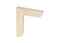 Natúr fenyő derékszögű  konzol 15 cm x 20 cm