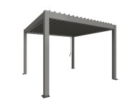 Biohort pergola 255 cm x 367,5 cm x 367,5 cm kvarcszürke-metál Biohort pergola 255 cm x 367,5 cm x 367,5 cm kvarcszürke-metál