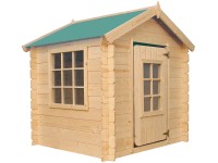 Timbela fa játszóház M570Z-1 padló nélkül zöld színű tetővel Timbela fa játszóház M570Z-1 padló nélkül zöld színű tetővel