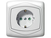 Mentavill dugalj Ton földelt gyermekvédelemmel fehér