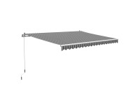 Aventura csuklókaros napellenző 400 cm x 250 cm szürke-fehér csíkos Aventura csuklókaros napellenző 400 cm x 250 cm szürke-fehér csíkos