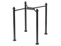 Deroma állólábak Quadro Cosmo virágcseréphez 33 cm x 33 cm x 33 cm fekete