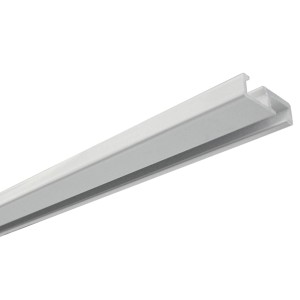 Fehér Gardinia alumínium függönysín, 1 pályás, 150 cm hosszú.