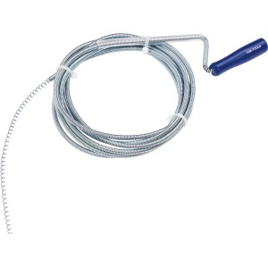 LUX Classic csőtisztító spirál, 3 m hosszú, kék fogantyúval, 10-30 mm-es csövekhez