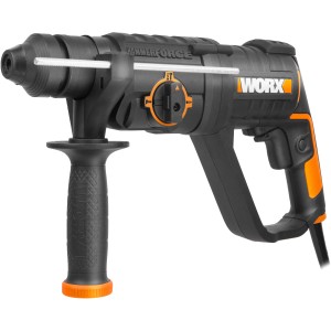 Worx WX337 fúrókalapács, 750 W, ideális kő, beton és természetes kő fúrásához.