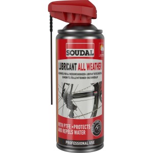 Soudal All Weather kerékpár kenőanyag, véd a víztől és az időjárástól.