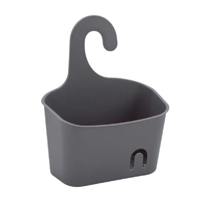 Felakasztható műanyag kosár 20 cm x 9 cm x 25 cm szürke