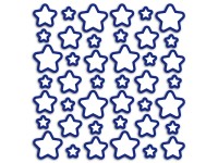 Öntapadós szivacsdekor világítós csillagok 30 cm x 30 cm