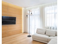 Globo állólámpa 2 izzós fekete matt 480 mm x 250 mm x 1680 mm Globo állólámpa 2 izzós fekete matt 480 mm x 250 mm x 1680 mm