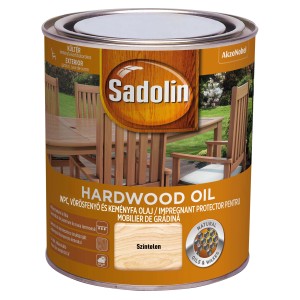 Sadolin keményfa olaj fapadló bevonatokhoz, színtelen, kültéri bútorokhoz.