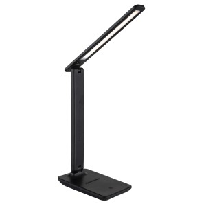 Fekete LED asztali lámpa munkahelyre.