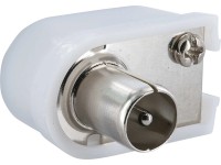 Schwaiger IEC derékszögű csatlakozódugó fehér Schwaiger IEC derékszögű csatlakozódugó fehér