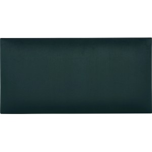 Téglalap alakú fali párna, 60x30 cm, sötétzöld bársony. Dekor panel falra.