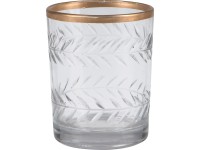 Lux Desert Flower mécsestartó 9,5 cm x 7,6 cm átlátszó Lux Desert Flower mécsestartó 9,5 cm x 7,6 cm átlátszó