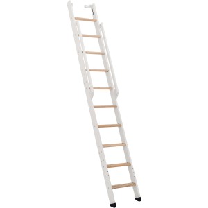 Minka Strong helytakarékos lépcső, fehér bükk, 10 fok. Beltéri lépcső kis helyekre.