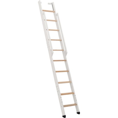 Minka Strong helytakarékos lépcső, fehér bükk, 10 fok. Beltéri lépcső kis helyekre.