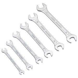 6 darabos LUX villáskulcs készlet (6-17 mm) króm-vanádium acélból.